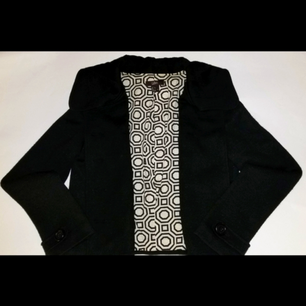 Luii Double-Breasted Cropped Wool Peacoat Blazer Anthropologie SPRING Crop - Picture 4 of 9